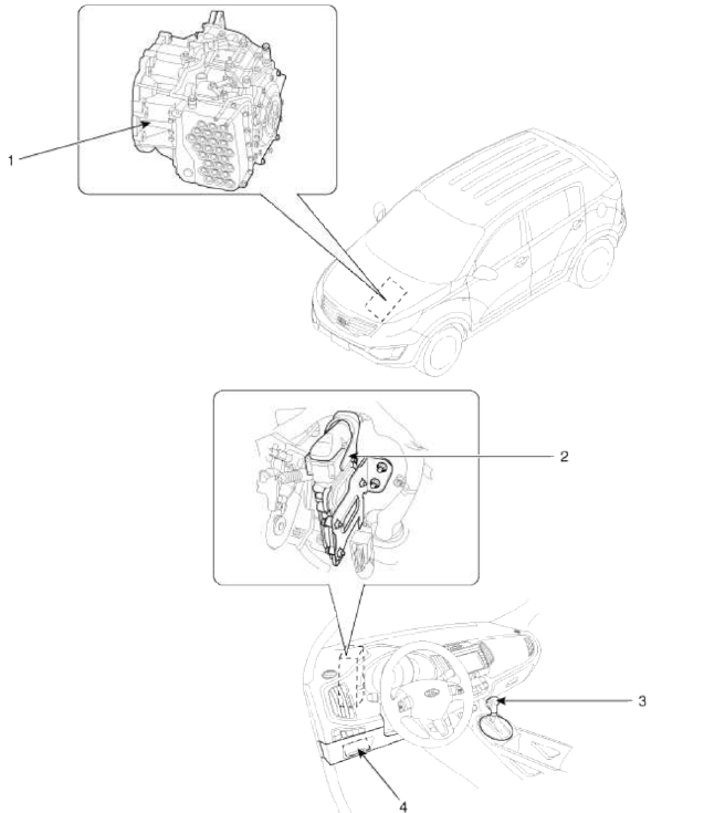 Kia Sportage SL Repair Procedures Components And Components